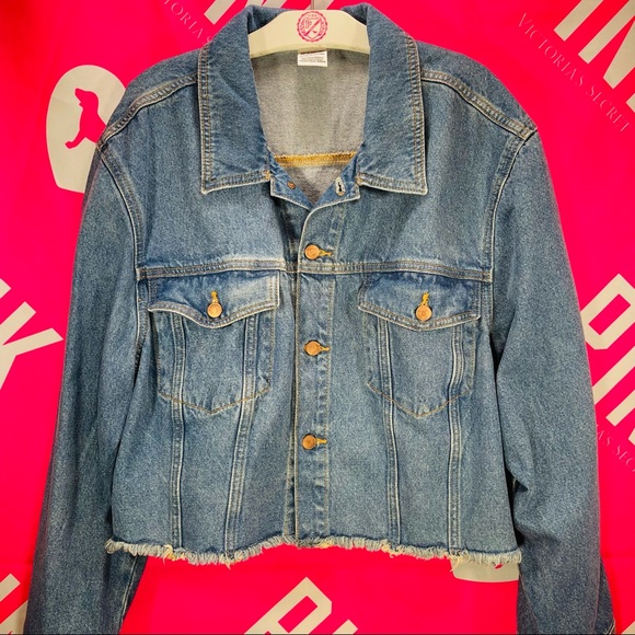 💗 VS PINK 💗 Denim Jean Jacket X Large - Picture 9 of 9
